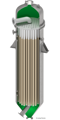 Ашвем филтър тип CakeFil с мокър продуктoотвод 